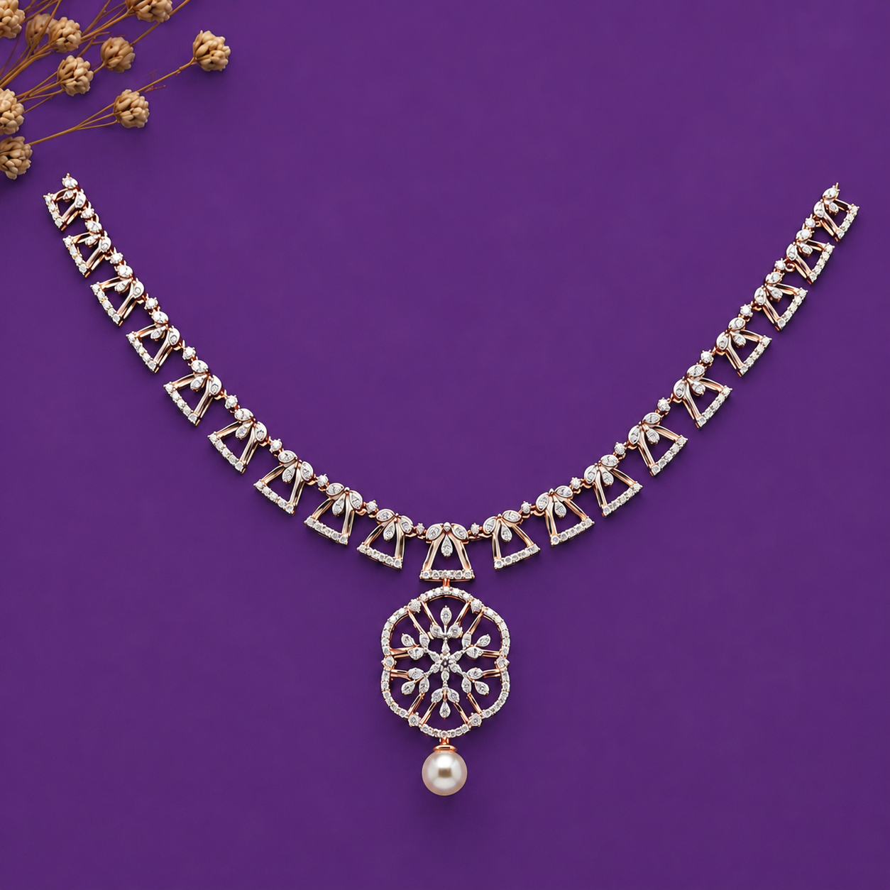 The Aura Geometric Mandala 925 Silver Necklace