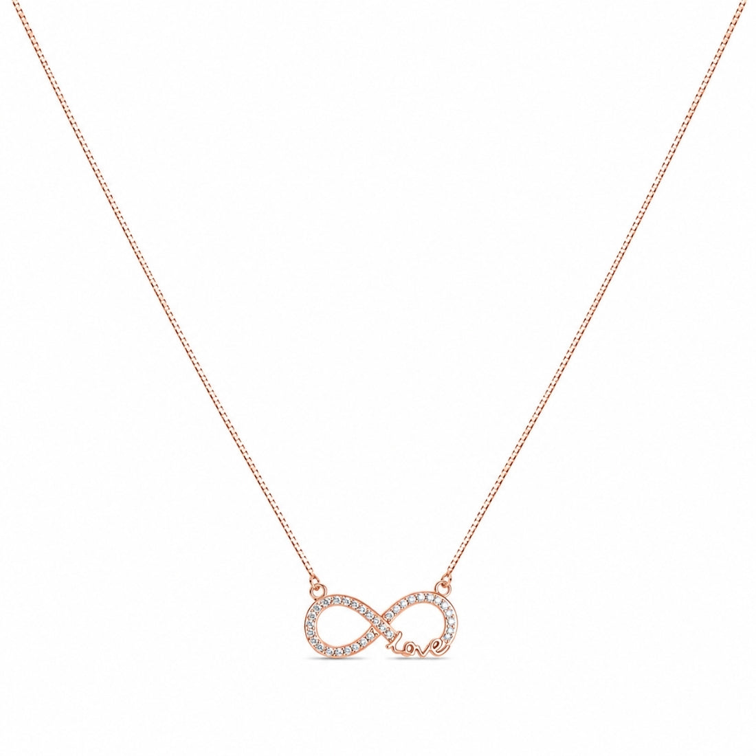 The Infinite Love Script 925 Silver Chain