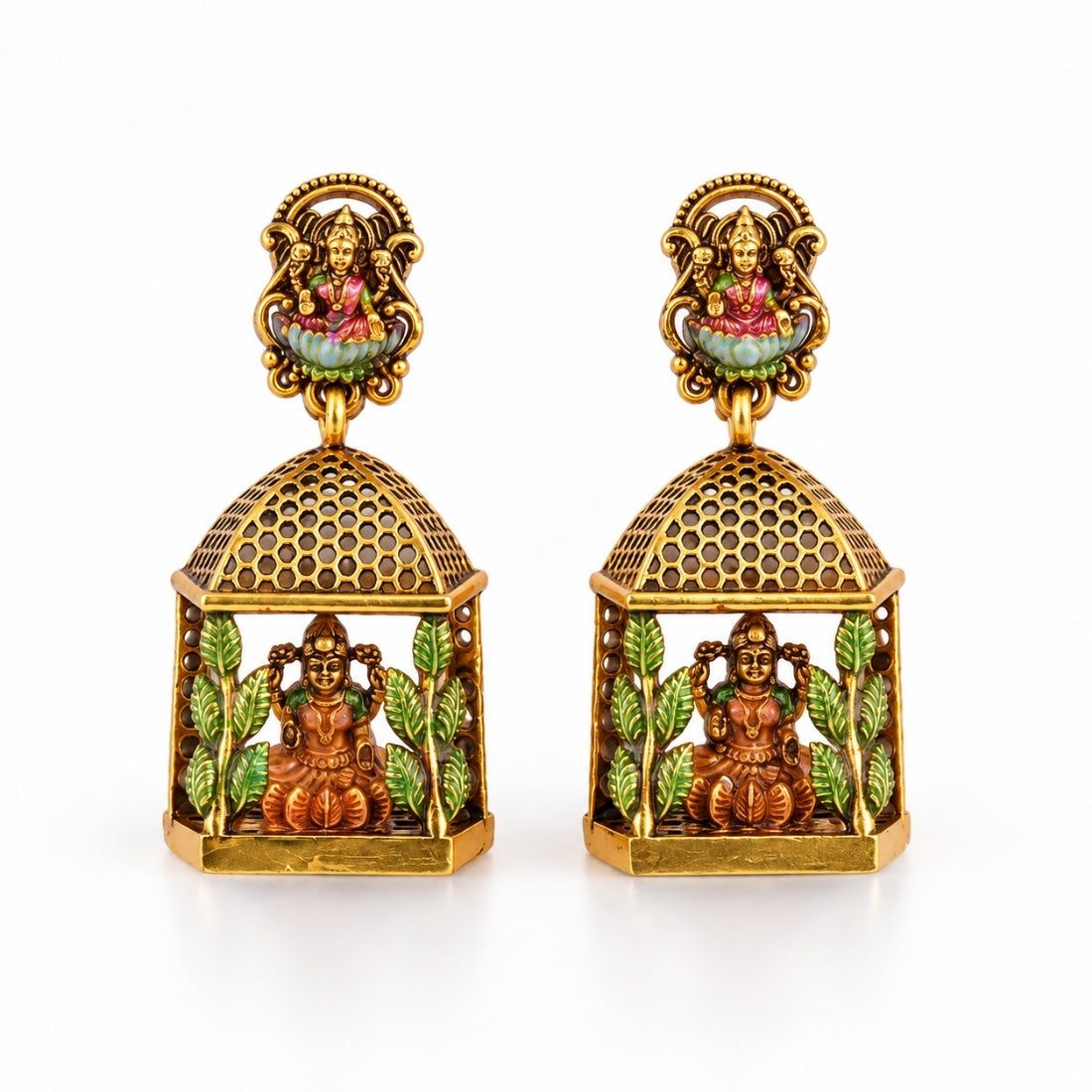 The Royal Lakshmi Vrindavan Mandapam Earrings