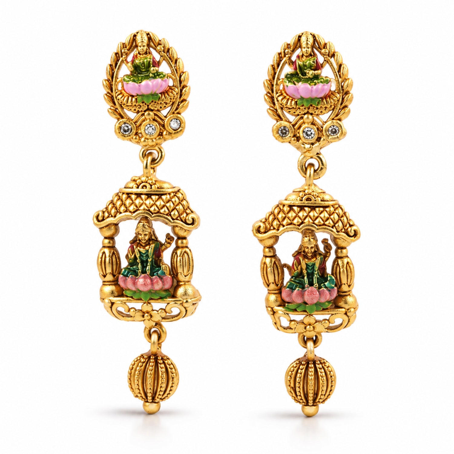The Vaishnavi Mandapam 925 Silver Drop Earrings