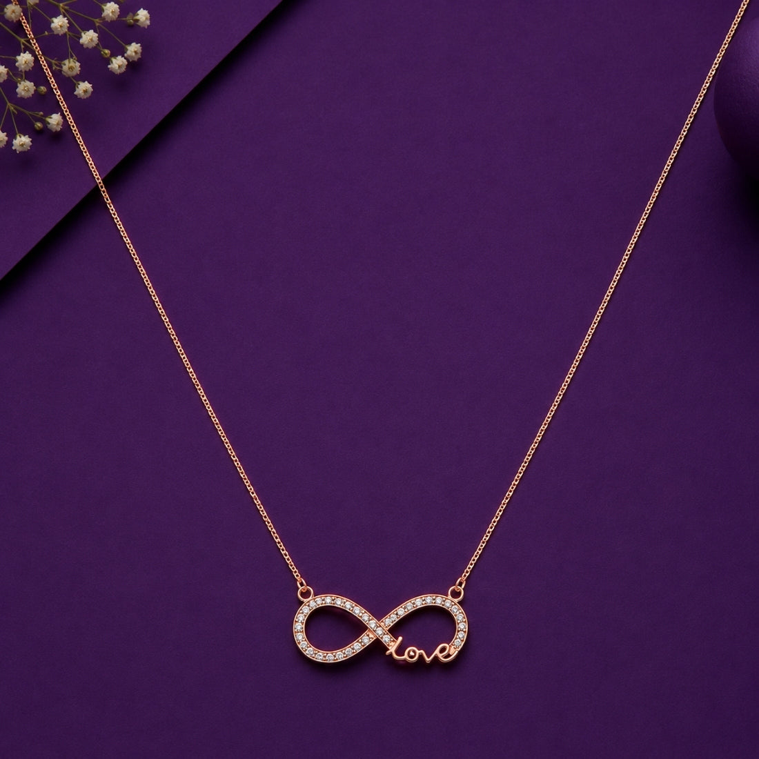The Infinite Love Script 925 Silver Chain