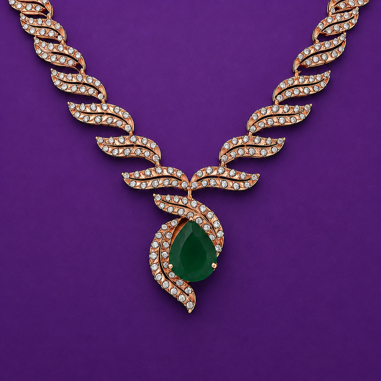 The Empress Leaf 925 Silver Necklace