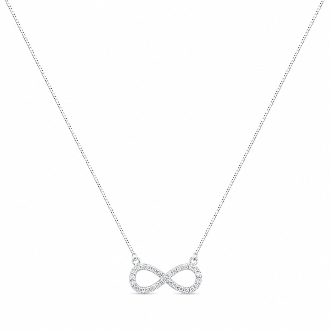 The Giva Timeless Infinity Shimmer 925 Silver Chain