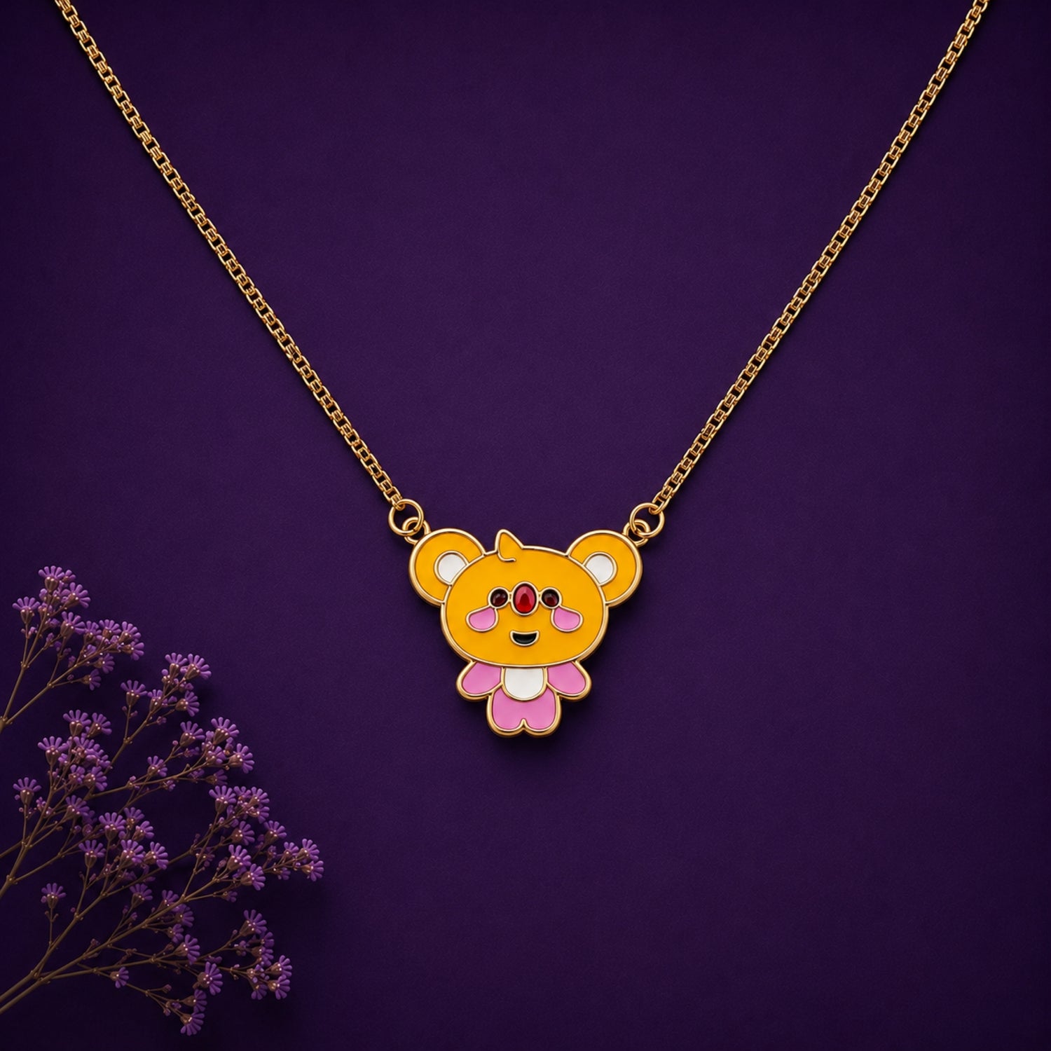 Little Joey Enamel Koala Chain in 925 Silver