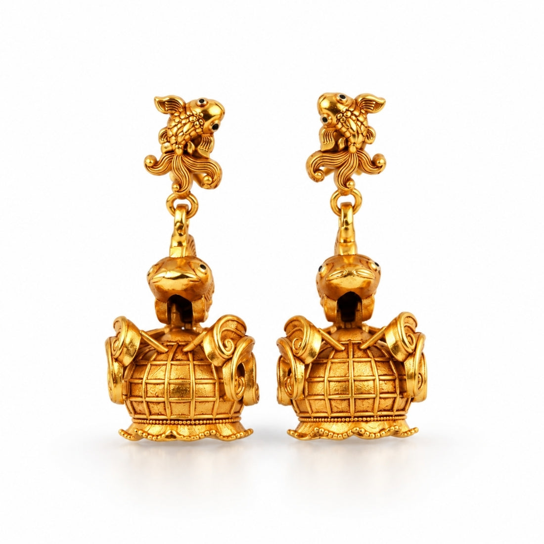 The Shubh Gaja Lakshmi Kalash Heritage Jhumkas