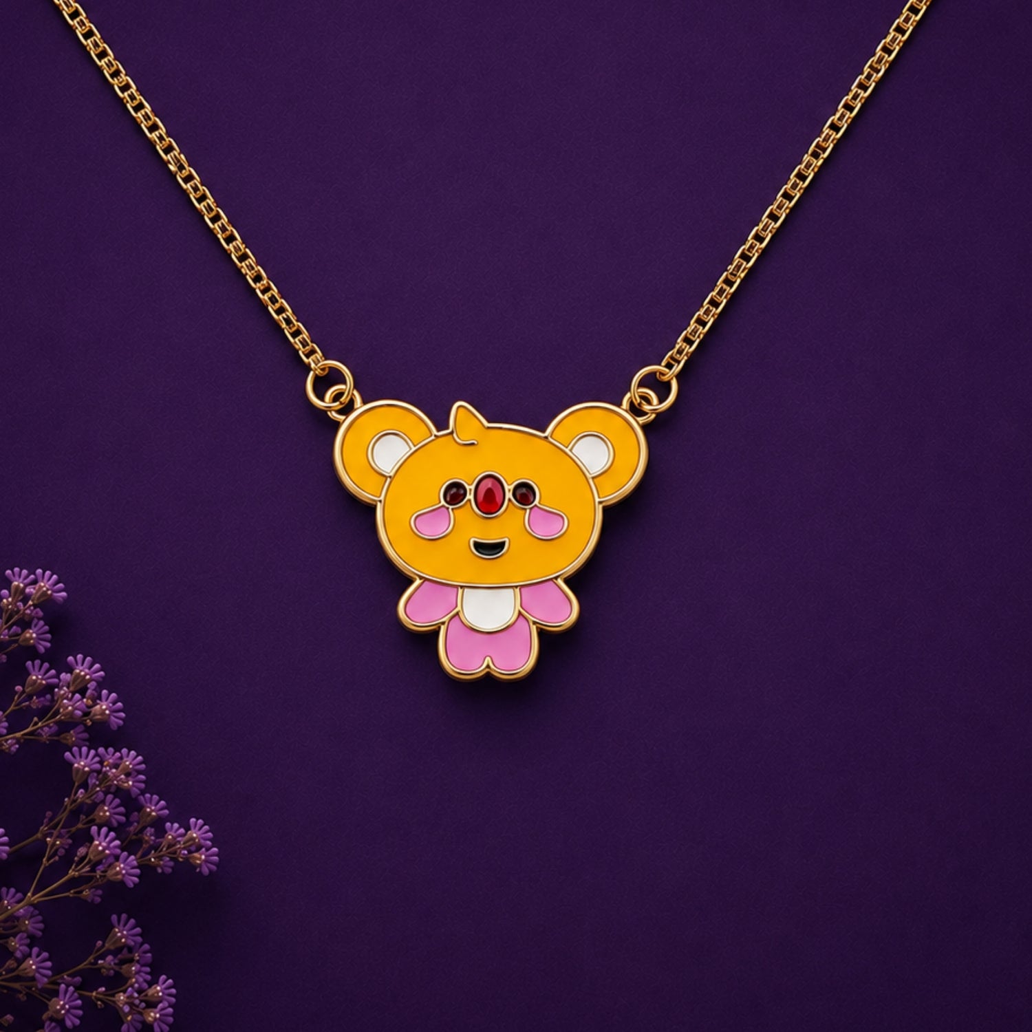 Little Joey Enamel Koala Chain in 925 Silver