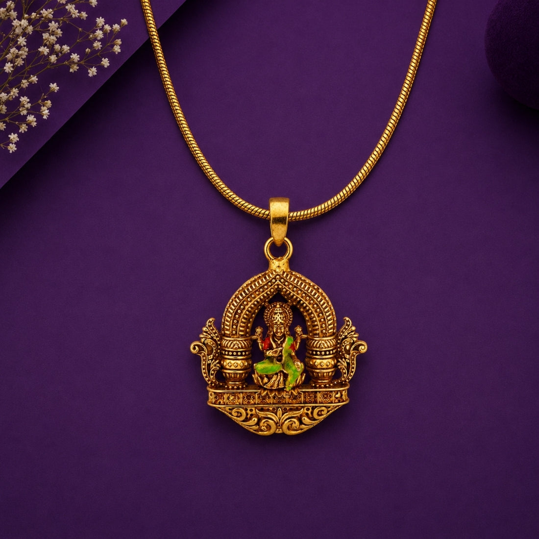 The Temple Arch Lakshmi Blessing Pendant