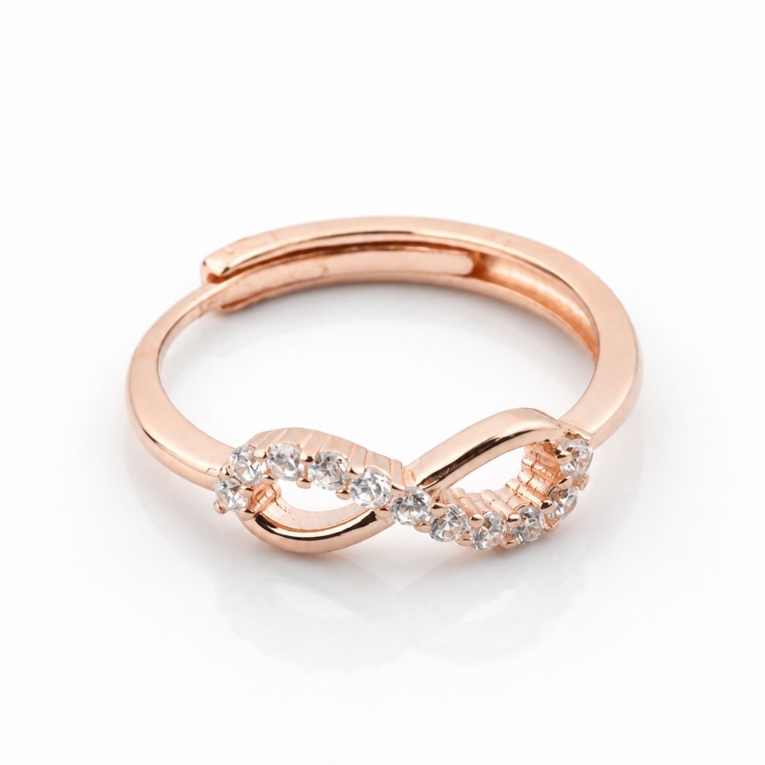925 Silver Shimmering Infinite Promise Band