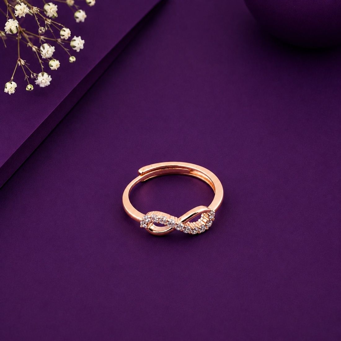 925 Silver Shimmering Infinite Promise Band