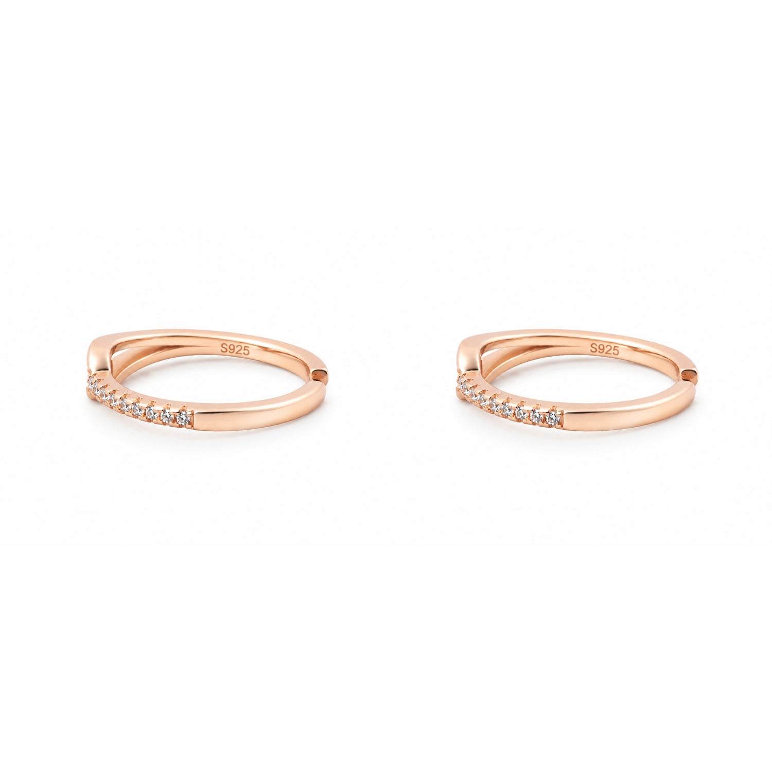 Infinite Interlock Adjustable Rose Gold Toe Rings