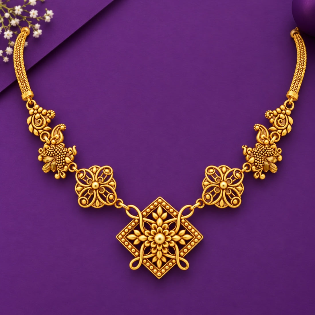The Mandala Blossom Heritage Statement Choker