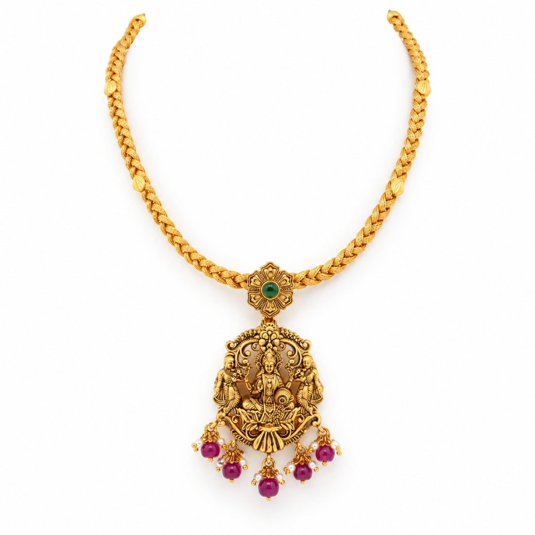 The Rajalakshmi Gaja Peetham Antique Temple Necklace