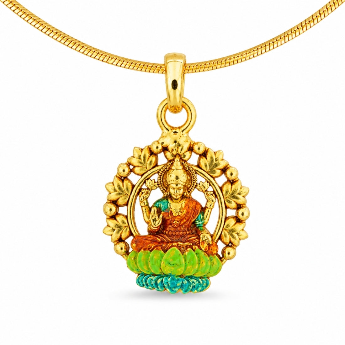 The Divine Lotus Lakshmi Halo Charm (925 Silver)