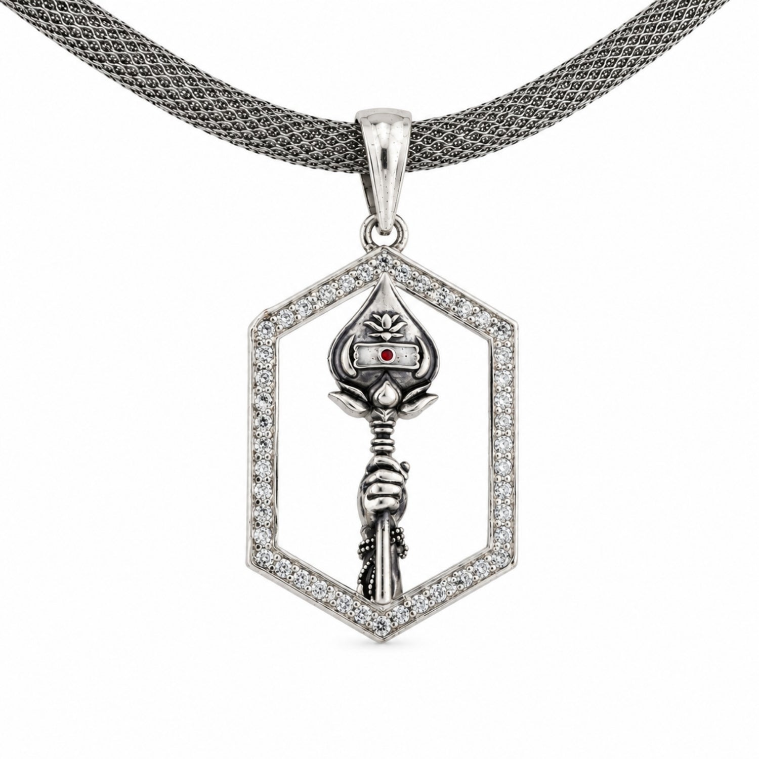 The Sacred Vel Geometric 925 Sterling Silver Pendant