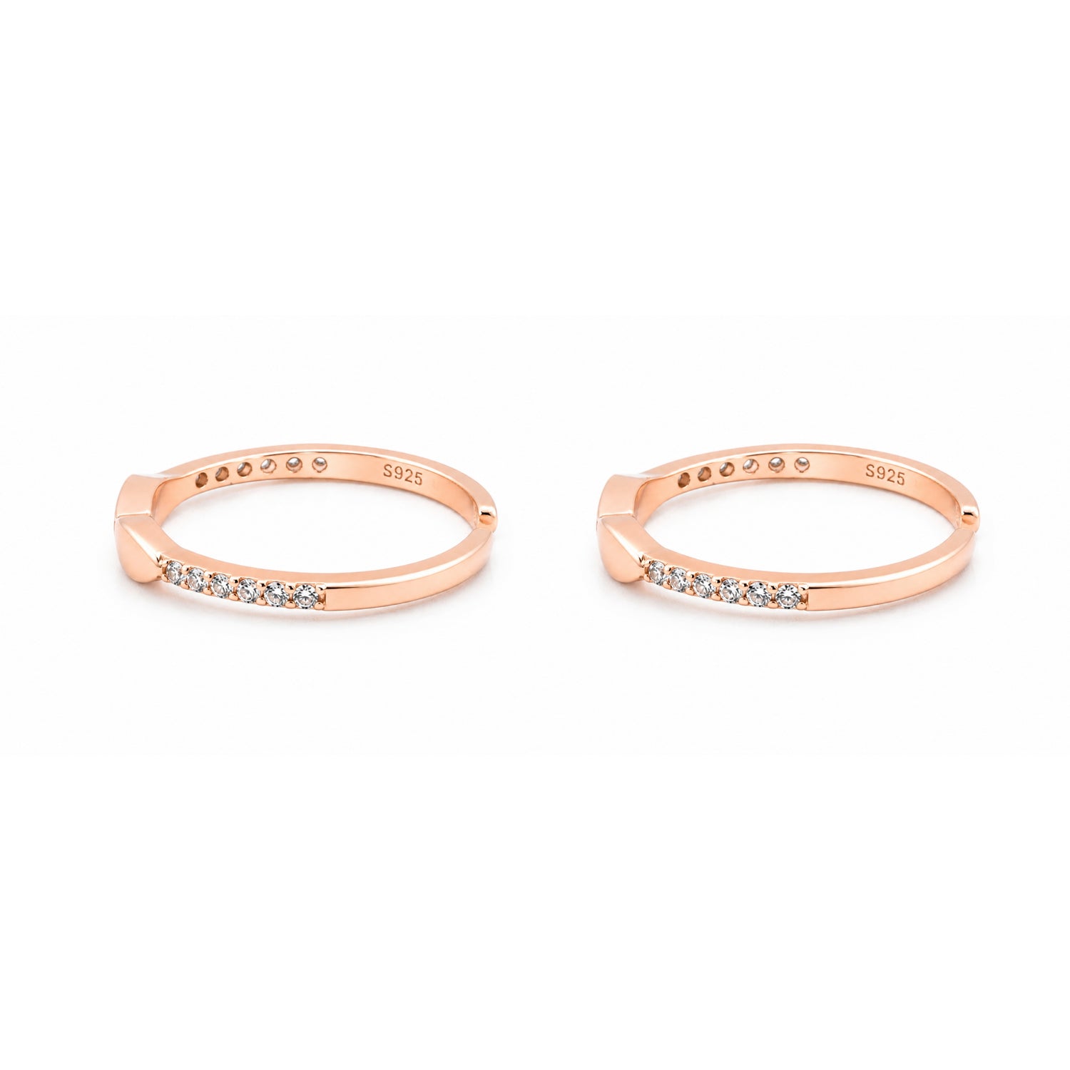 Marquise Infinity Adjustable Rose Gold Toe Rings