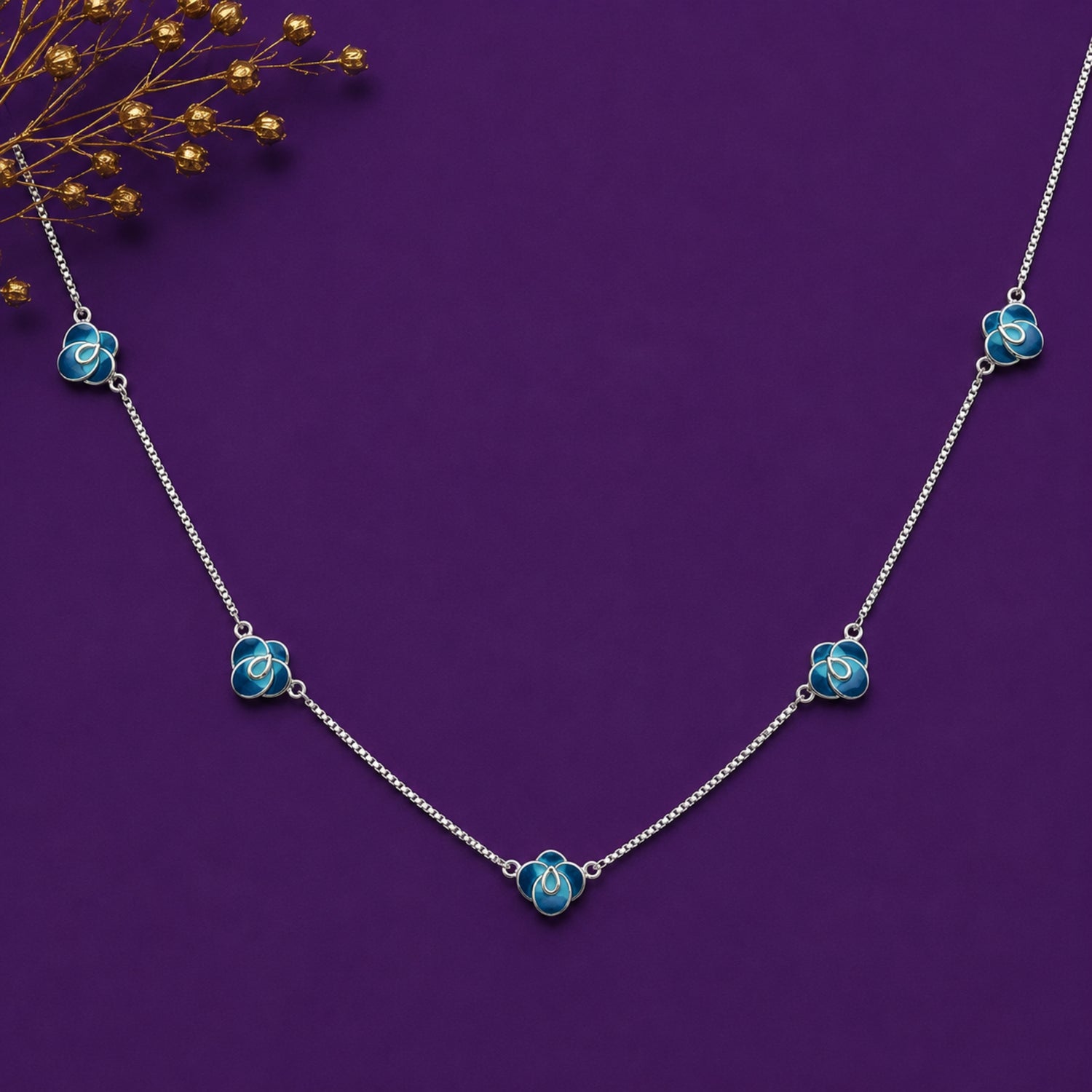 Ocean Bloom 925 Silver Chain