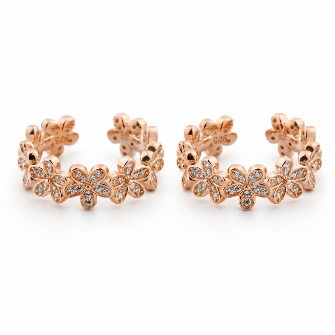 Blossom Garland Rose Gold Toe Rings