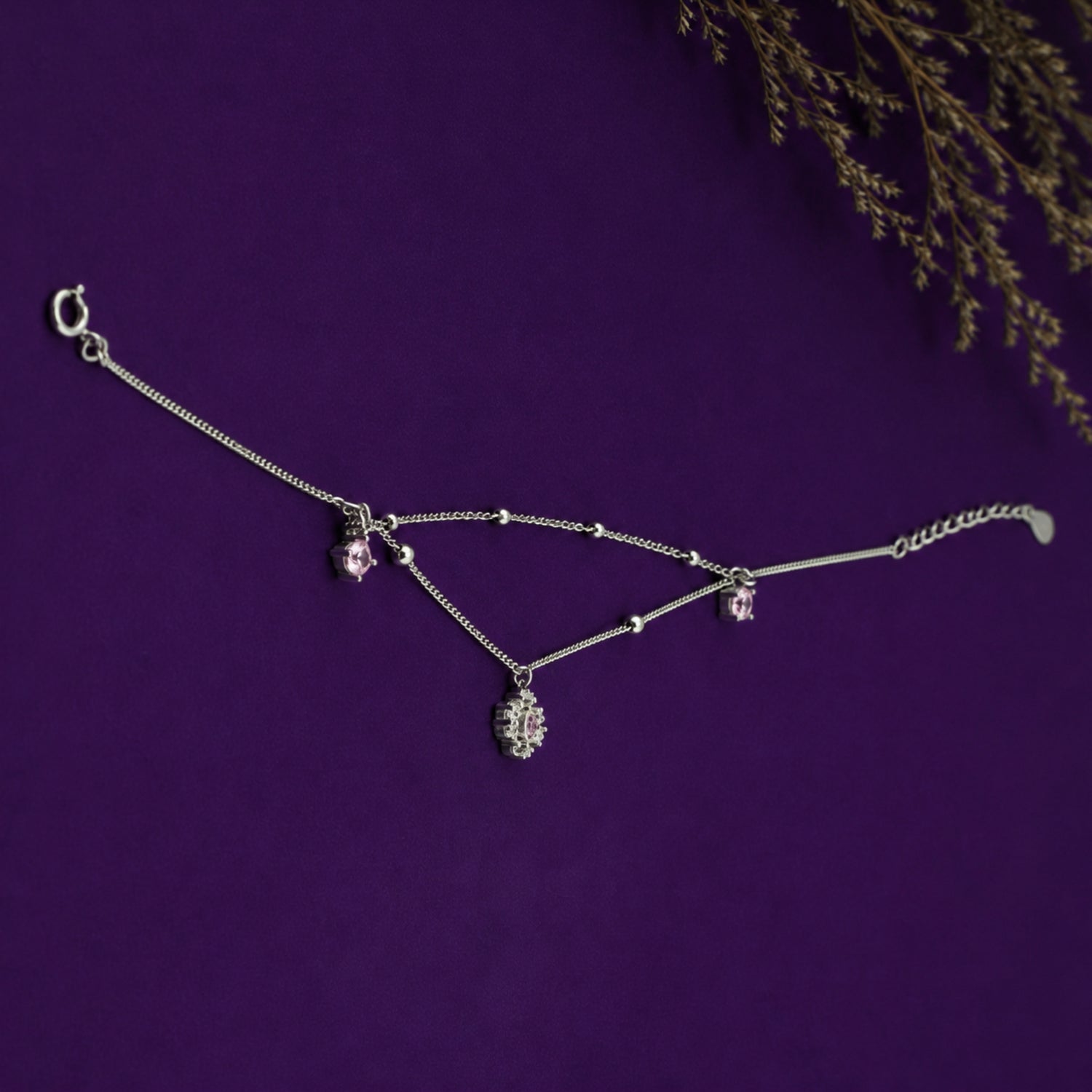 The Trinity Cascade 925 Silver Bracelet