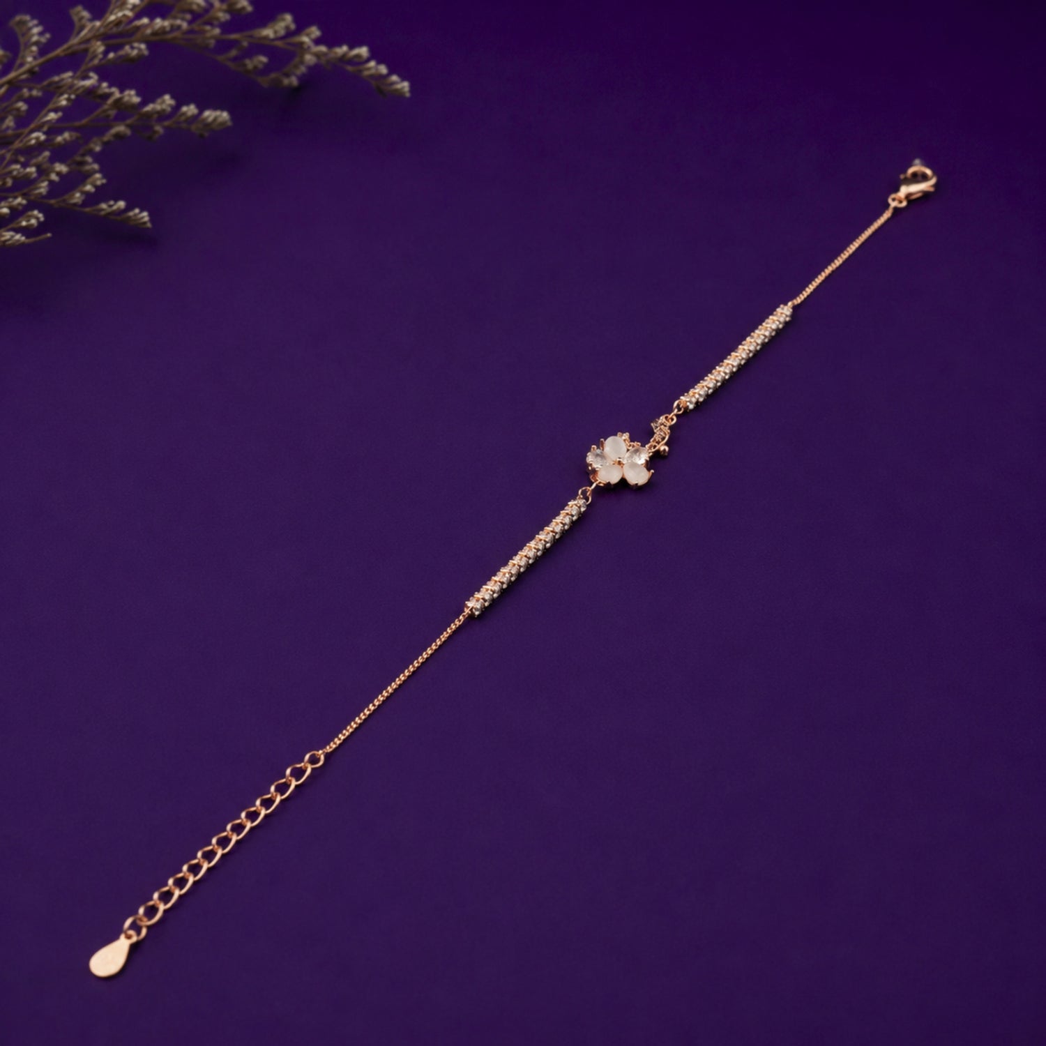 The Blossom Elegance Adjustable 925 Silver Bracelet
