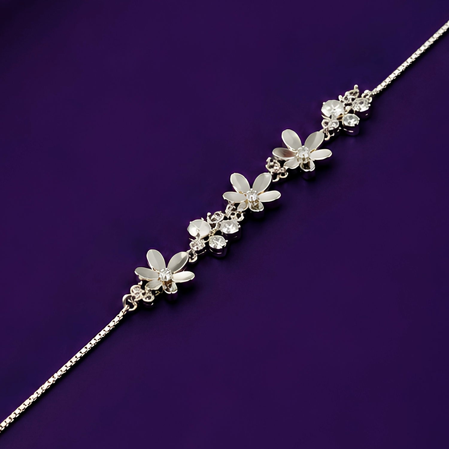 The Jasmine Cascade 925 Sterling Silver Bracelet