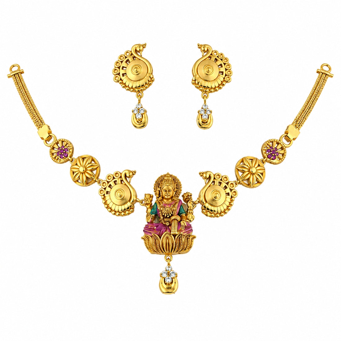 The Ashta Lakshmi Hasli 925 Silver Set