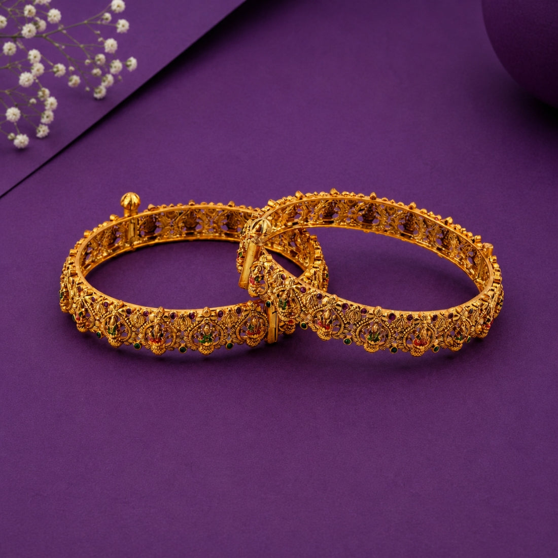 The Gitanjali All-Gold Nakshi Bangles
