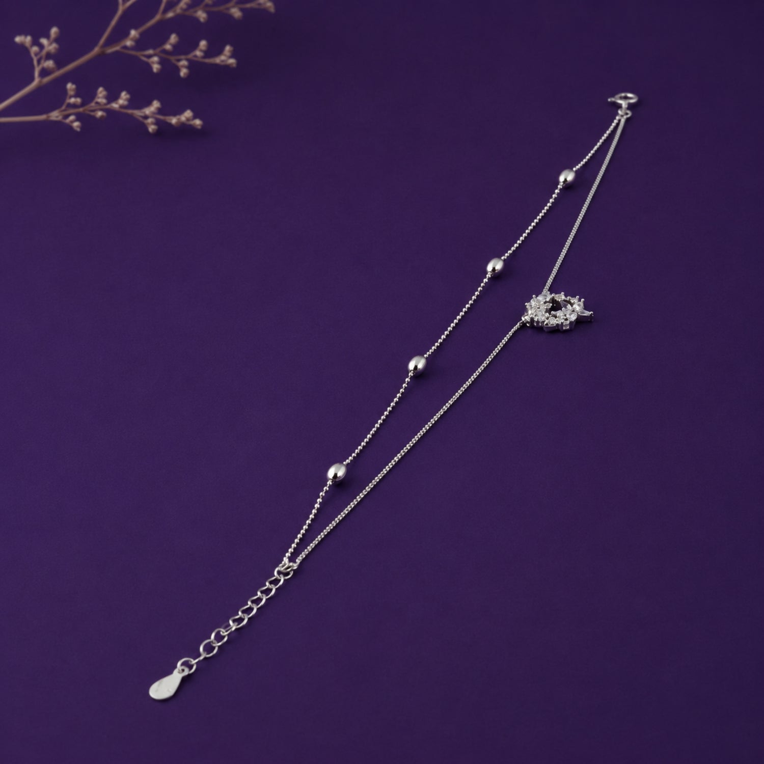 The Stardust Orbit Layered 925 Sterling Silver Bracelet