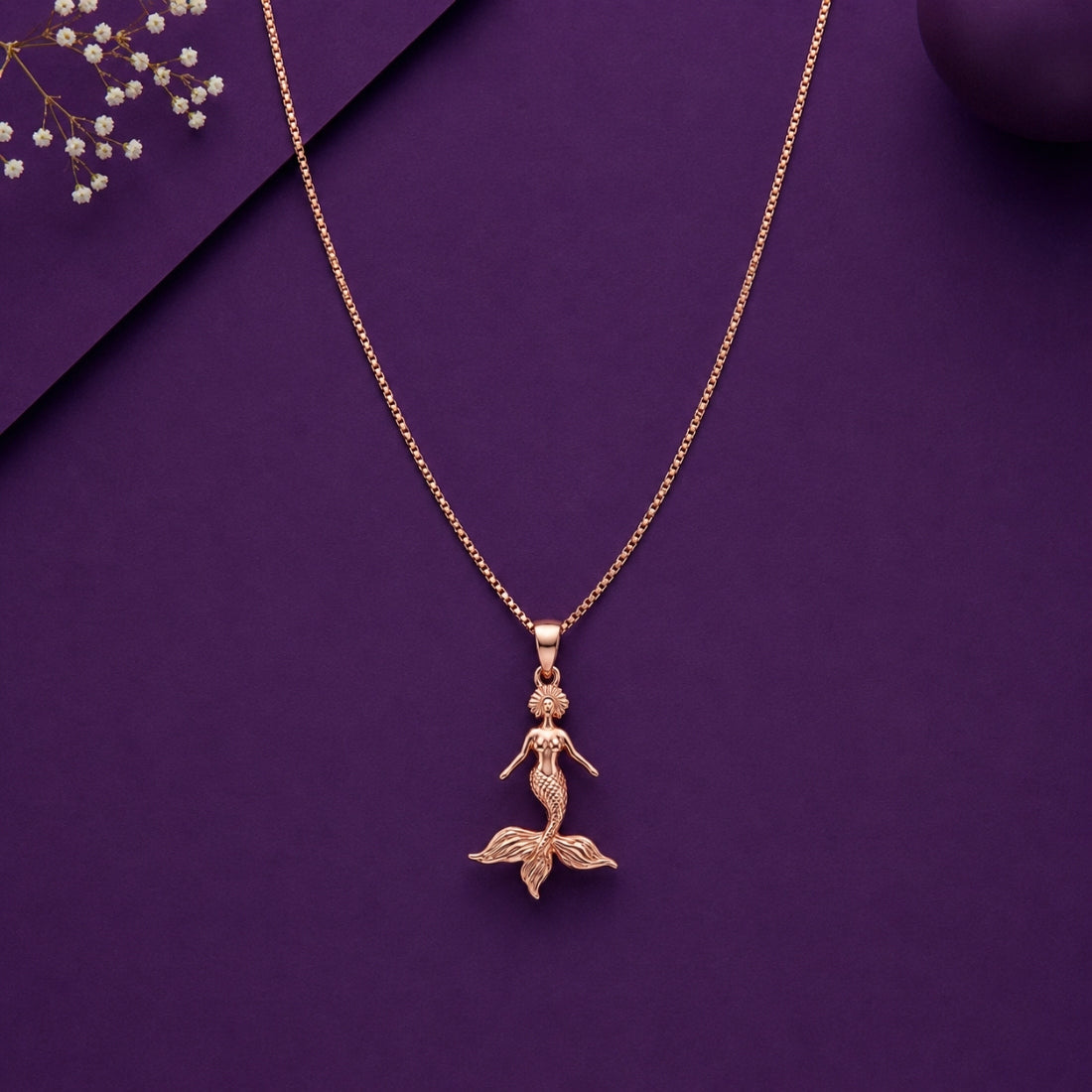 The Siren Grace Enchanted Mermaid Rose 925 Silver Chain