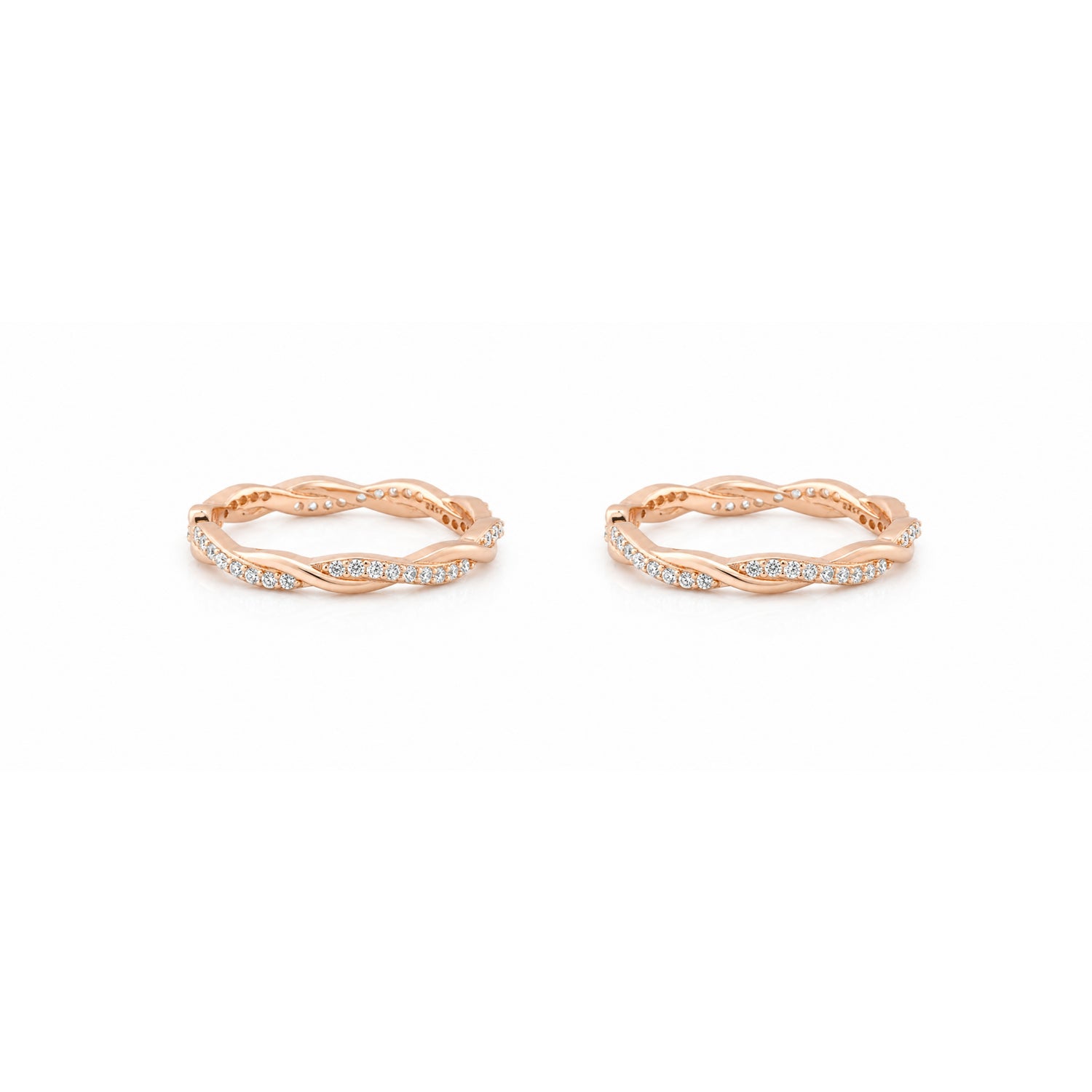 Seraphina Twist Adjustable Rose Gold Toe Rings