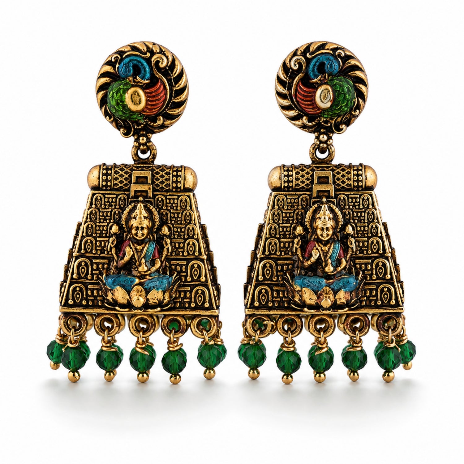 The Kalyani Goddess Lakshmi 925 Silver Jhumka