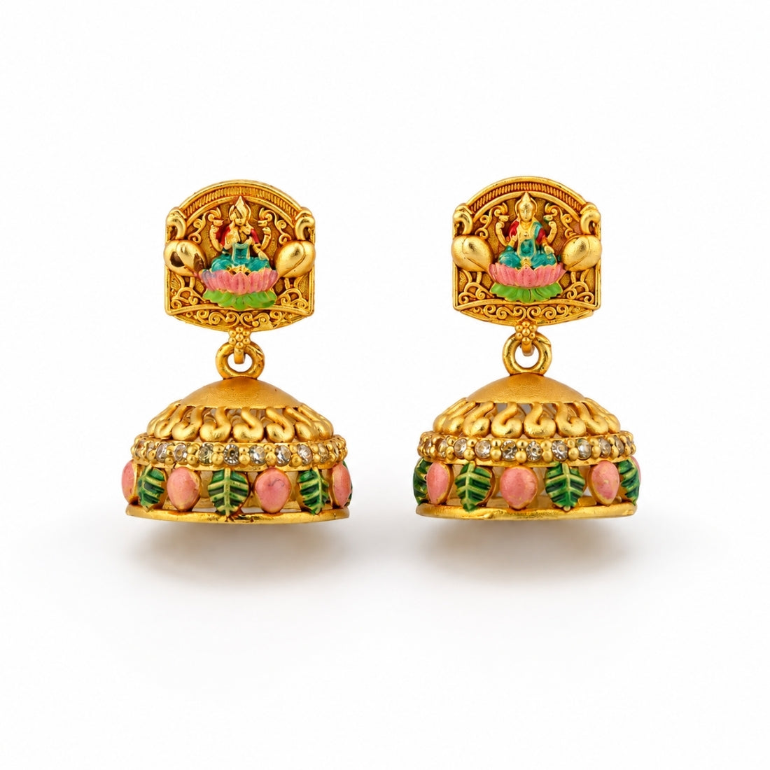 The Devika Lakshmi Lotus 925 Silver Jhumka