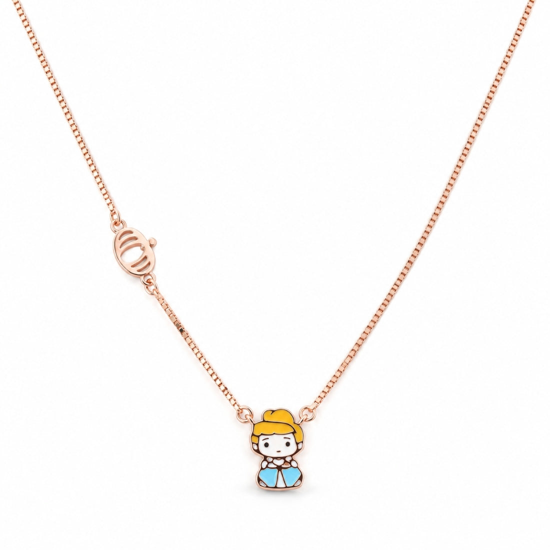 The Cinderella Carriage 925 Silver Rose Gold Chain