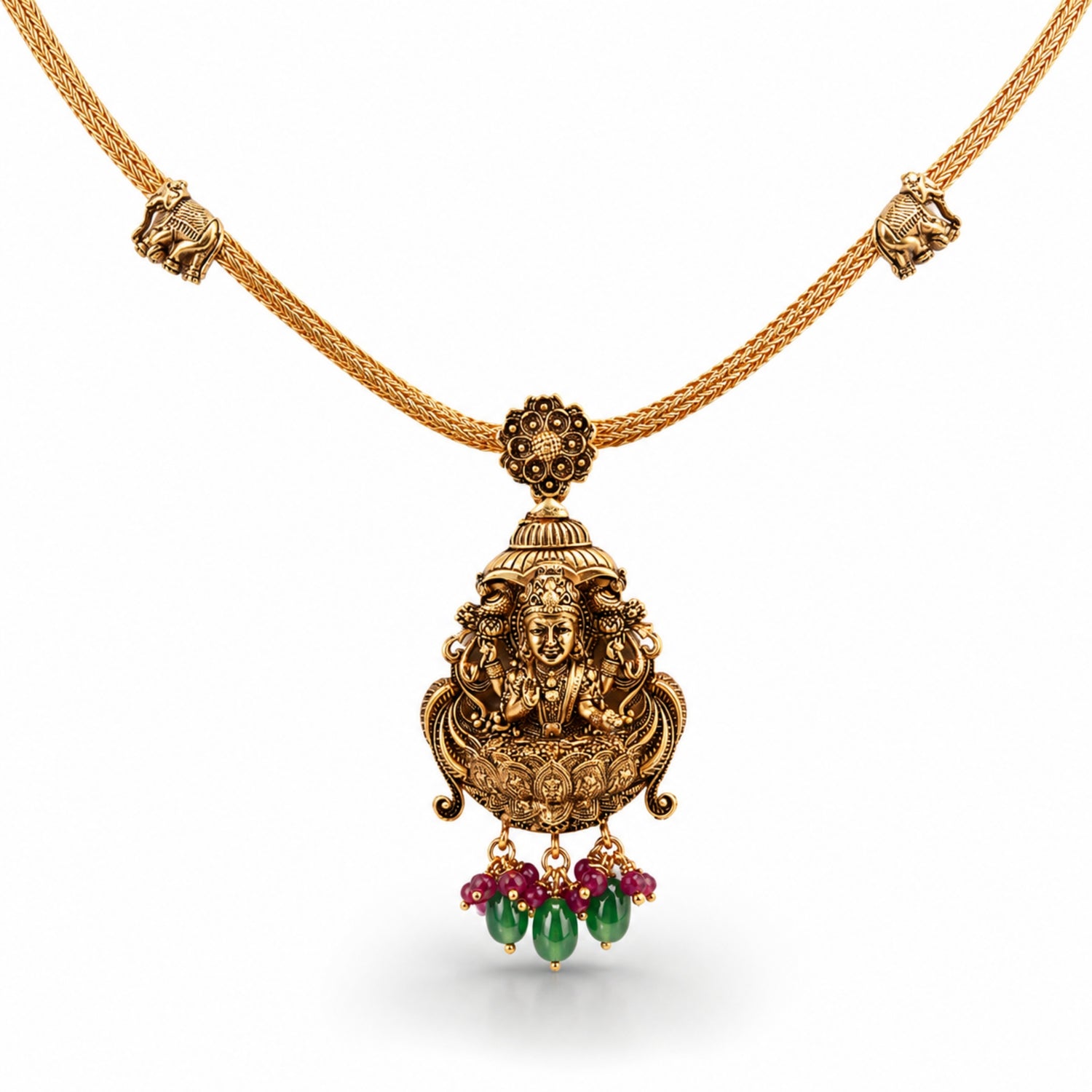 The Gaja Lakshmi Nakkashi Pendant Necklace