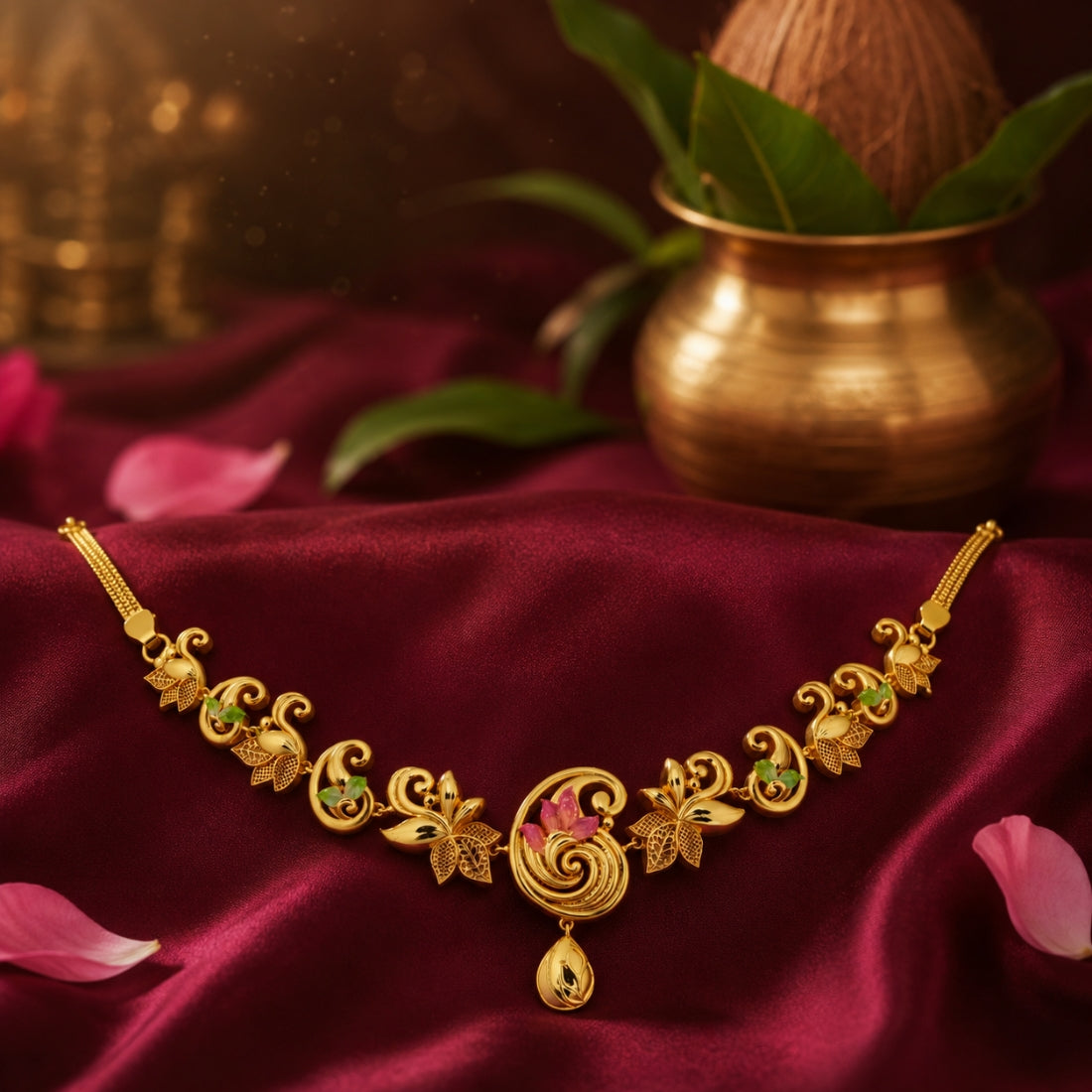 The Mayura Paisley 925 Silver Choker
