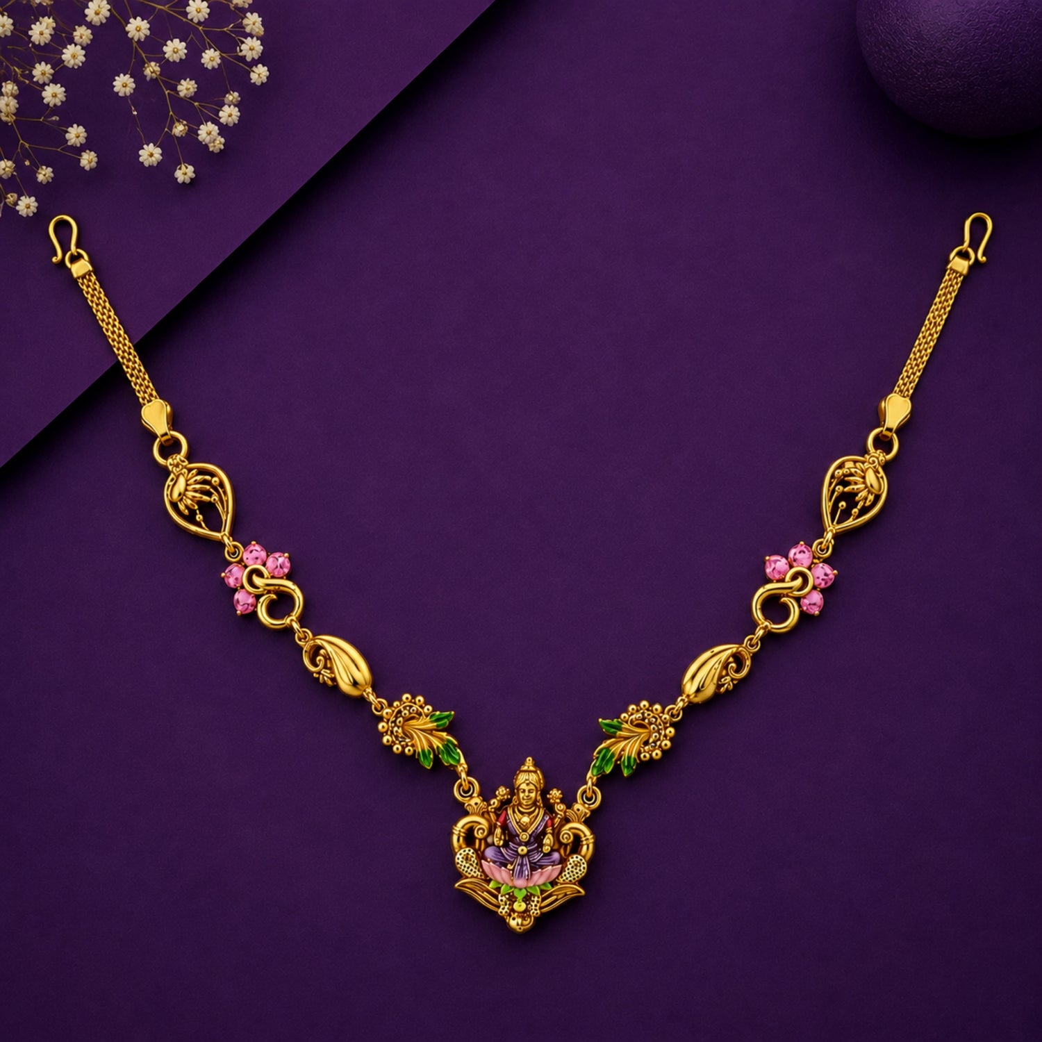 The Lakshmi Kamal Floral Choker