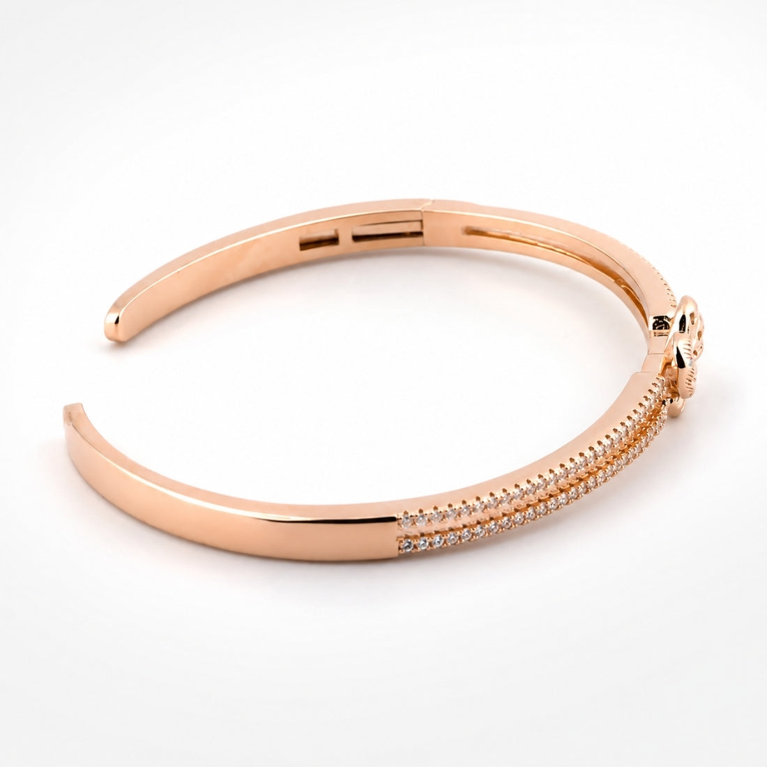 Mariposa Glow Rose Gold Split-Band Kada