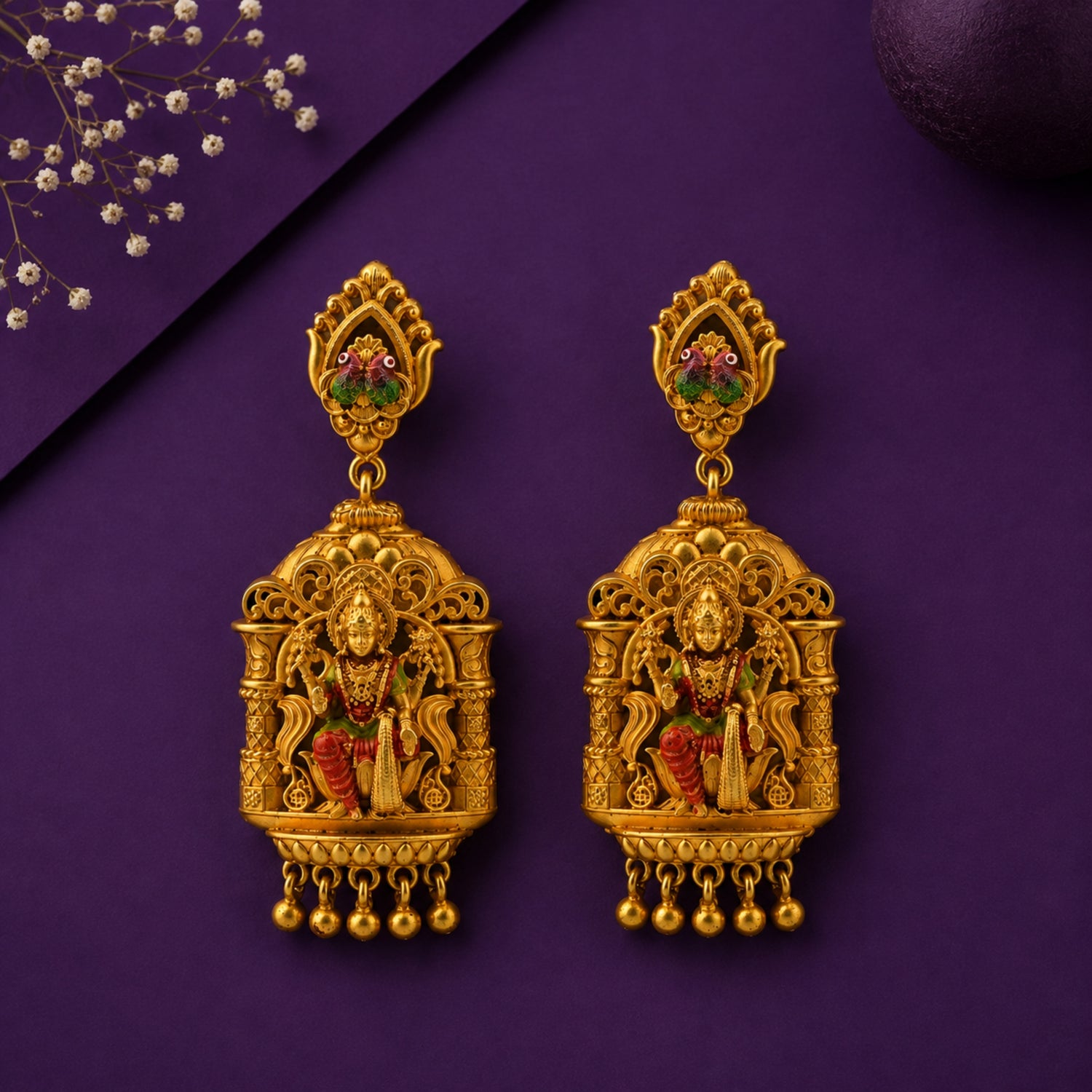 The Divine Lakshmi Nakshi Drop Earrings
