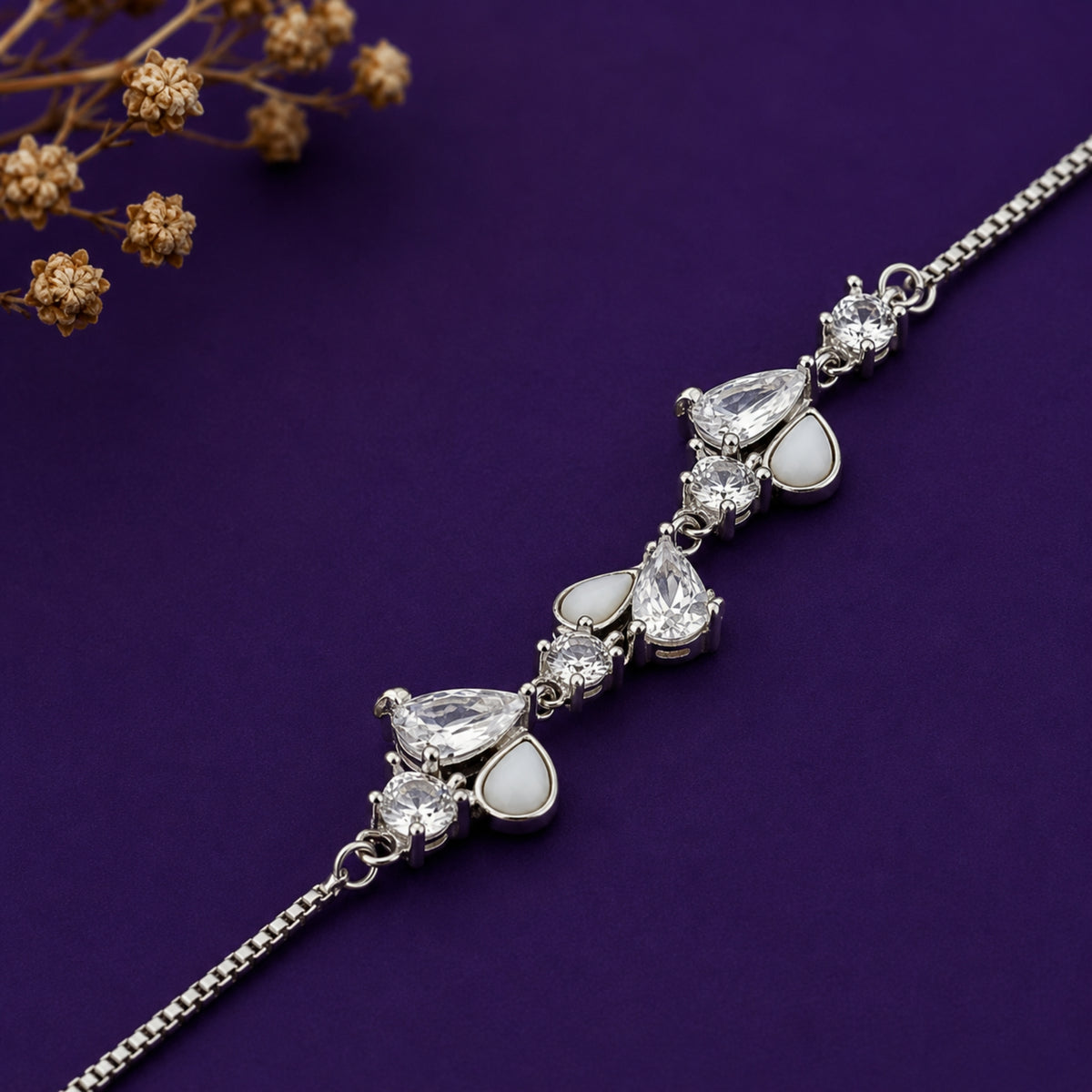 The Ethereal Dewdrop Cluster Bracelet