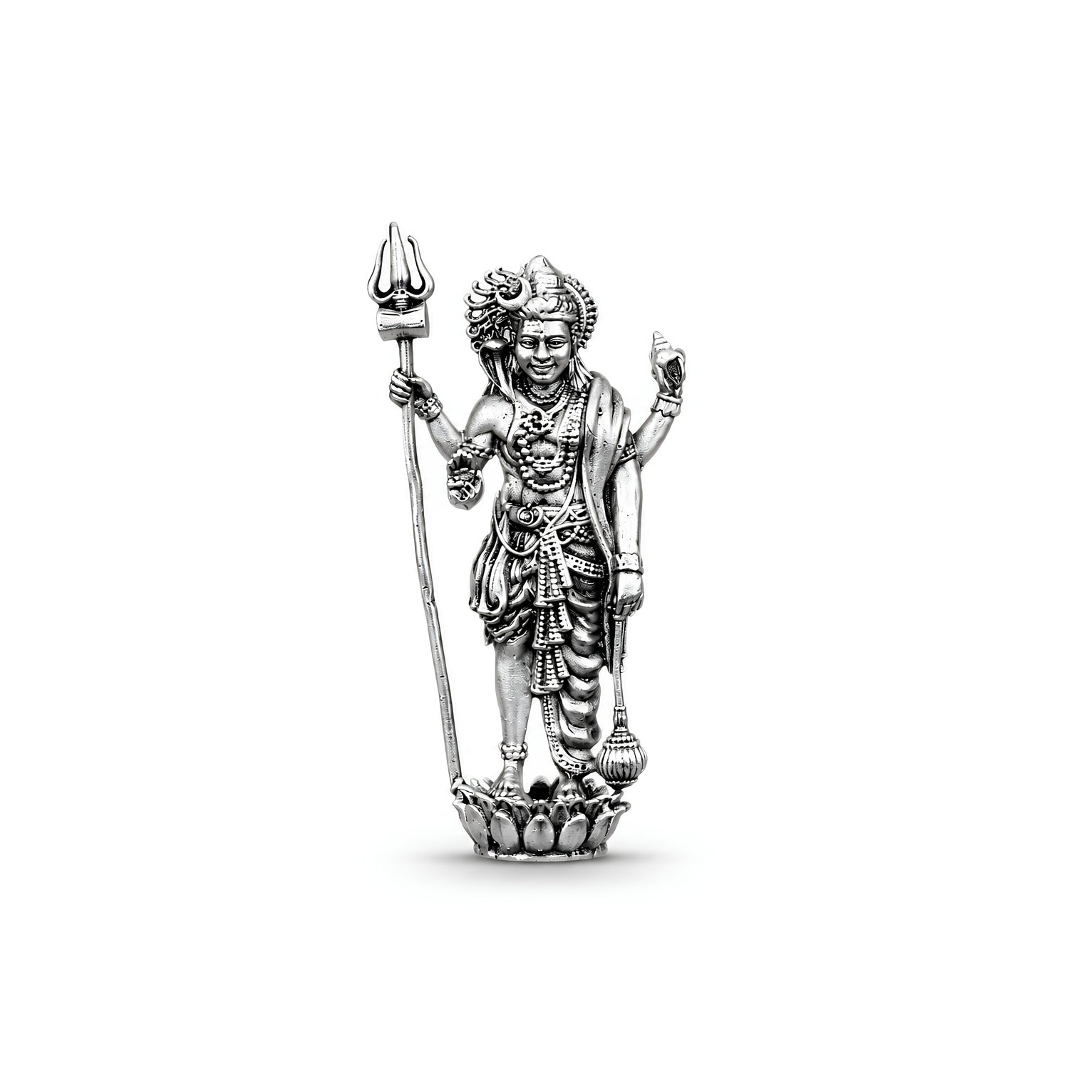 Divine 925 Pure Silver Lord Arthanareeswarar Idol