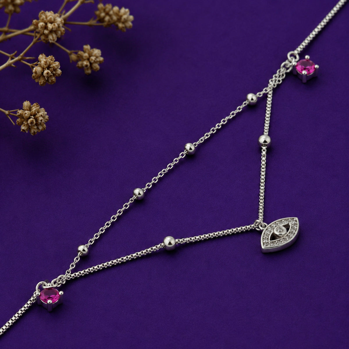 The Mystic Protection Layered Silver Bracelet