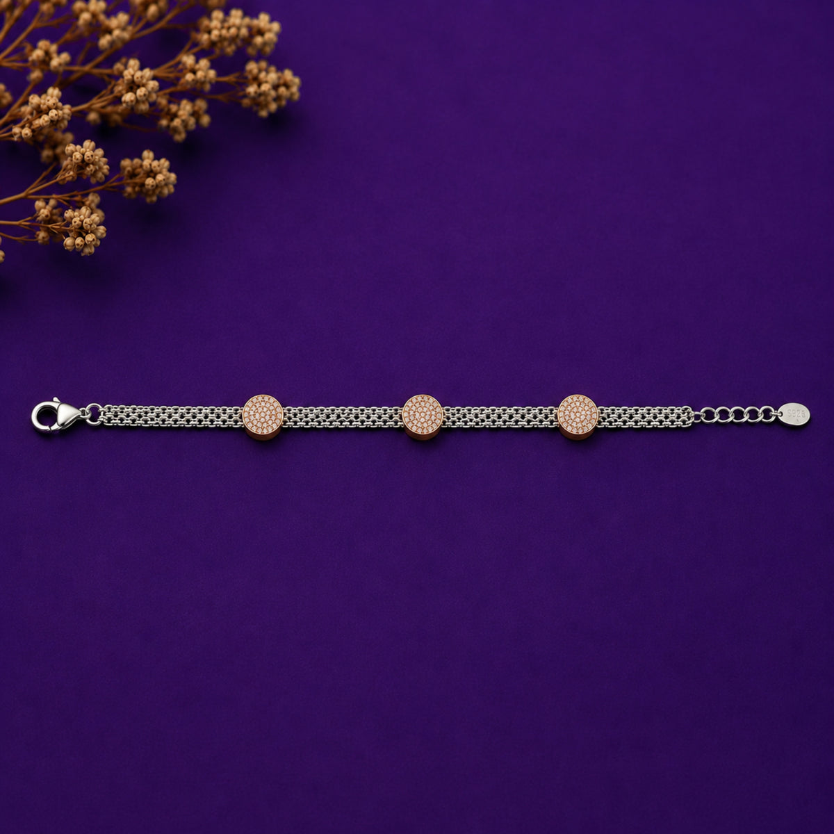 The Horizon Medallion Multi-Strand Bracelet