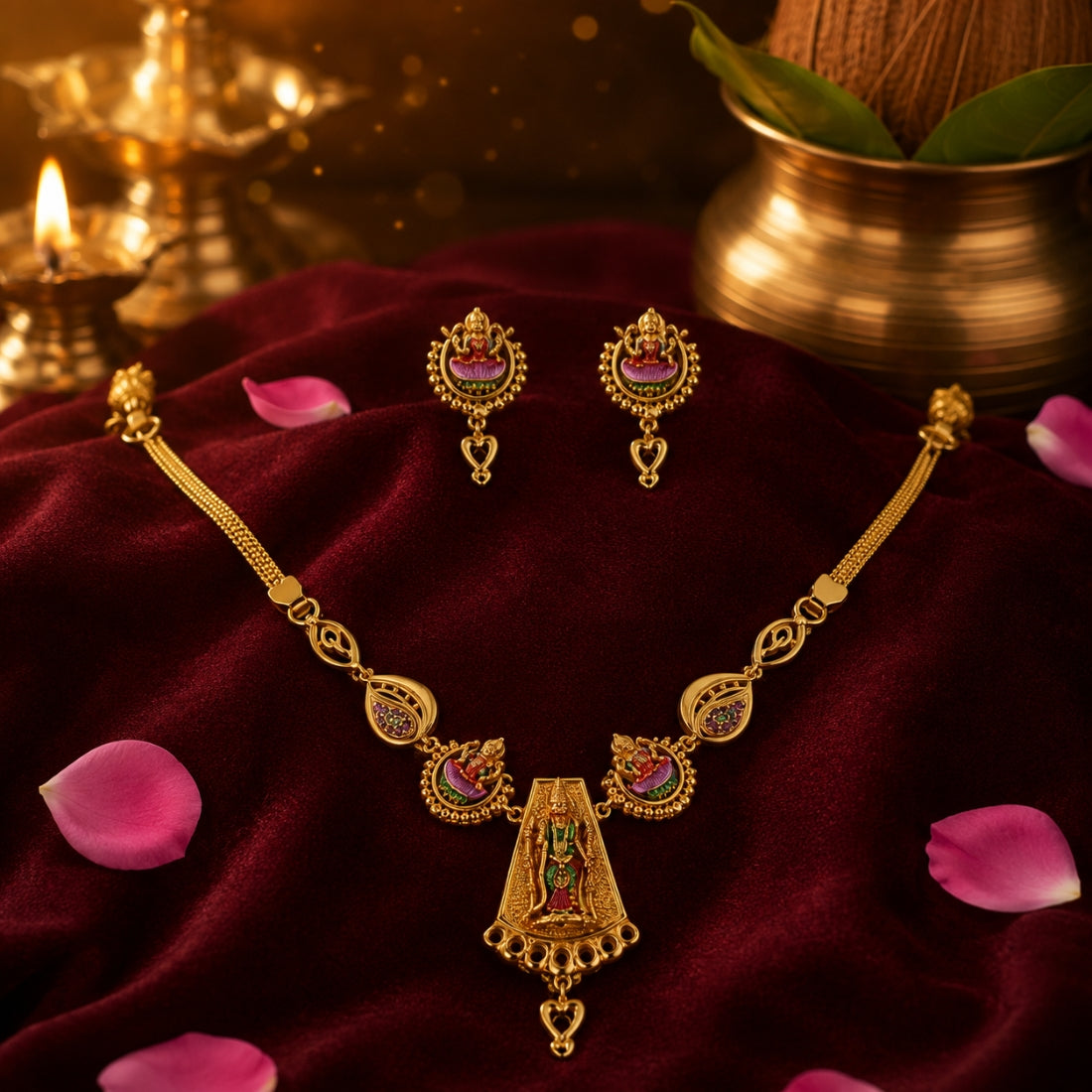 The Srinivasa Balaji Antique 925 Silver Set
