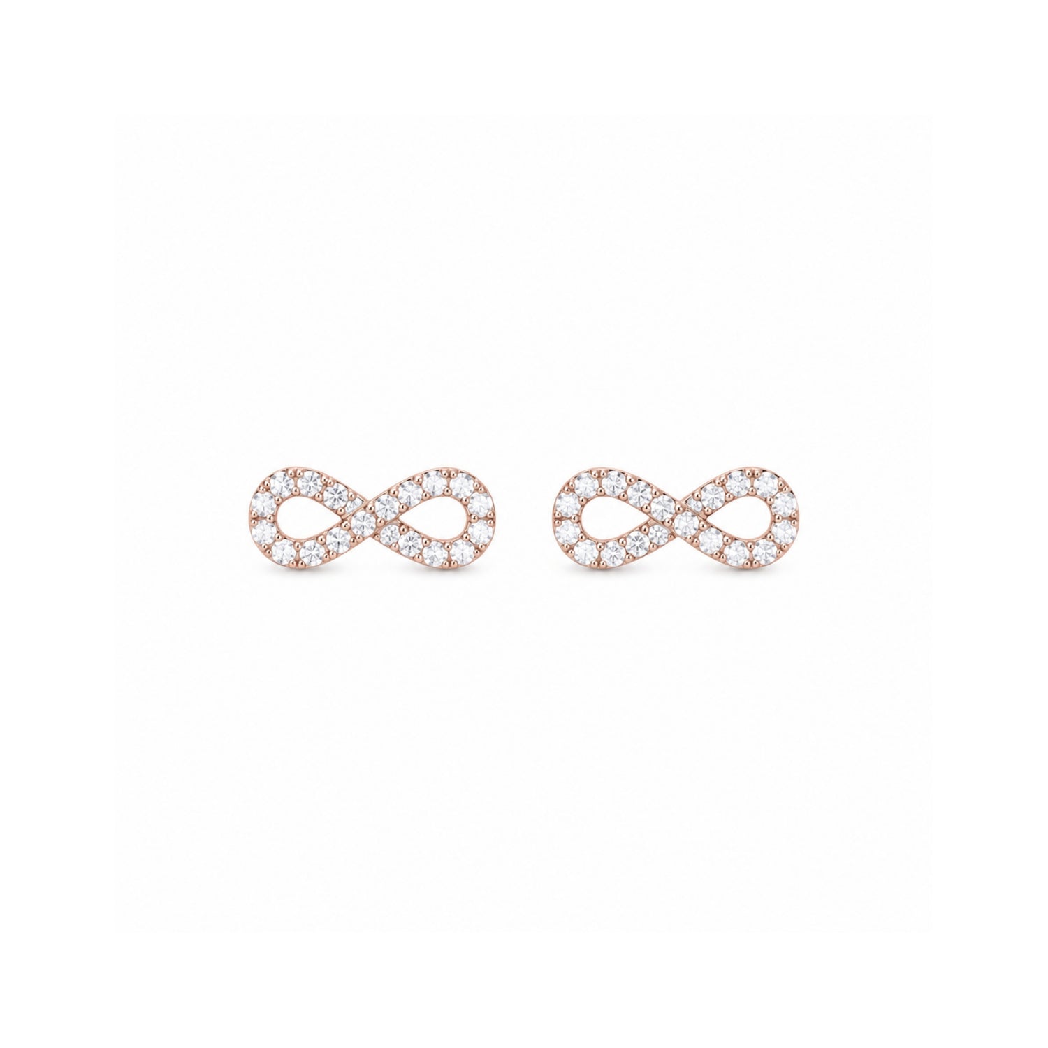 Infinite Brilliance Infinity 925 Pure Sterling Silver Stud