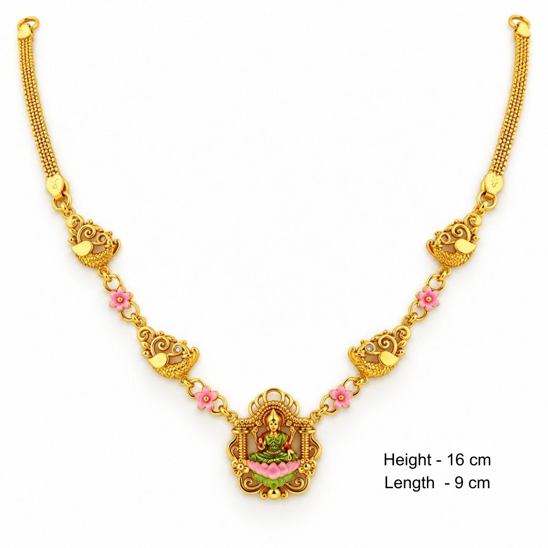 The Divine Lakshmi Peetham & Mayura Garland Necklace