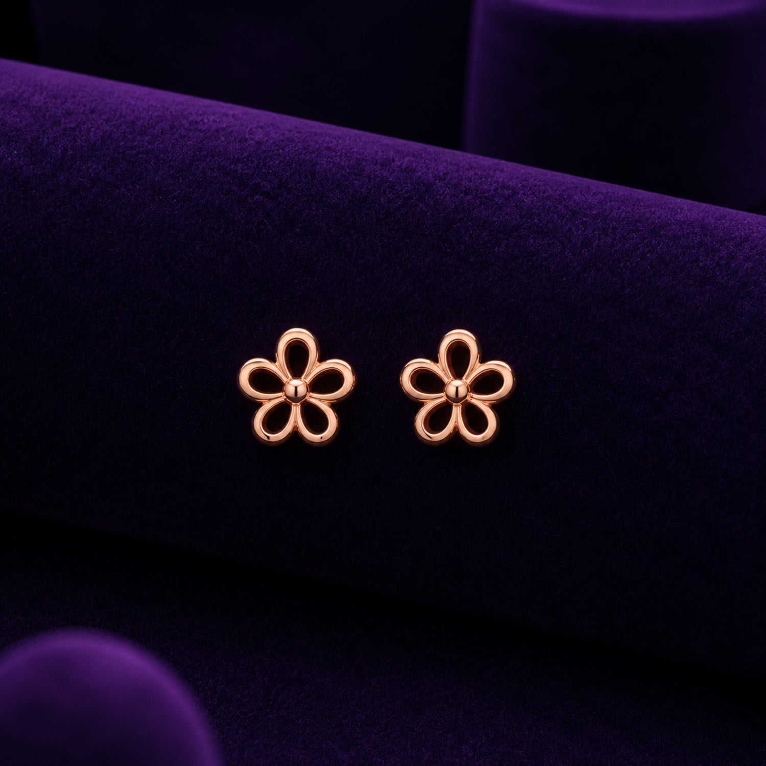 Blossom Glow Flower 925 sterling silver Studs