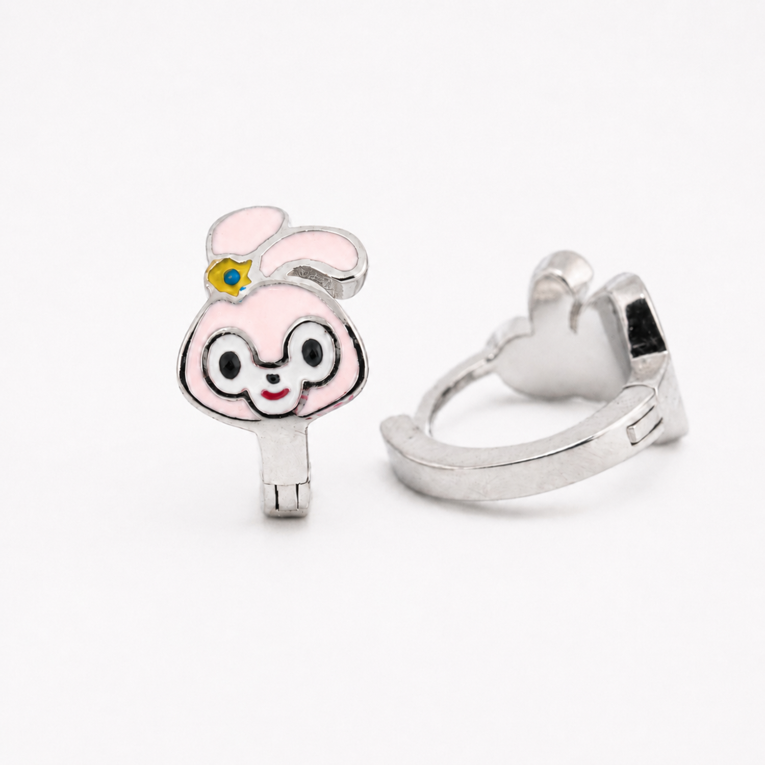 Blossom Bunny 925 Sterling Silver Kids Stud Earrings