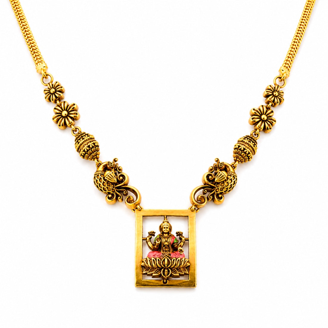 The Padmalakshmi Square Shrine Choker (Gold-Plated 925 Sterling Silver)