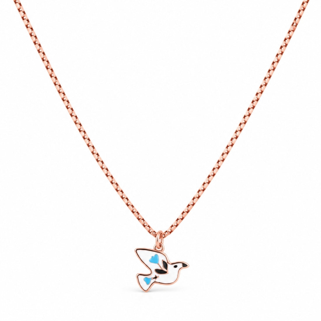 The Azure Dove 925 Silver Rose Gold Chain