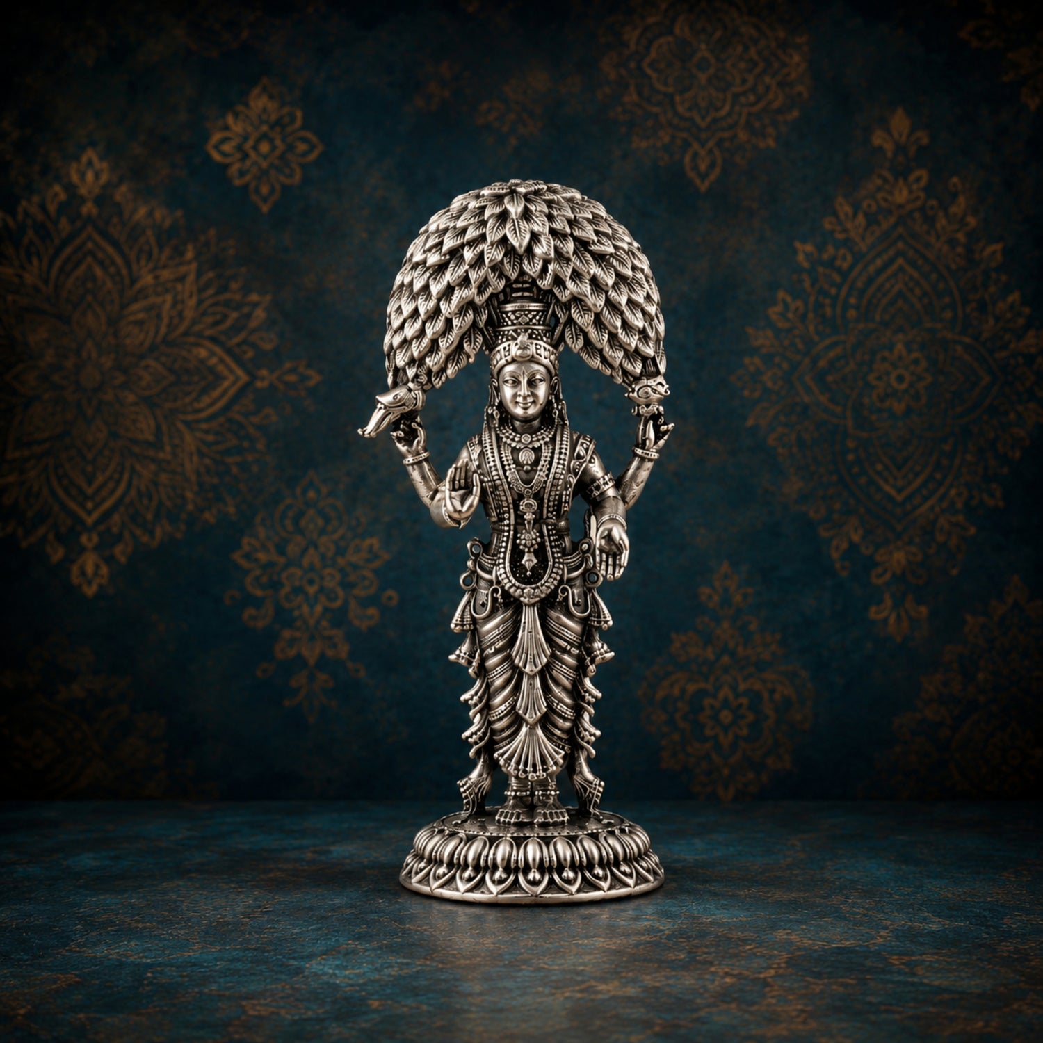 925 Pure Silver Antique Goddess Vasavi Kanyaka Parameswari Idol