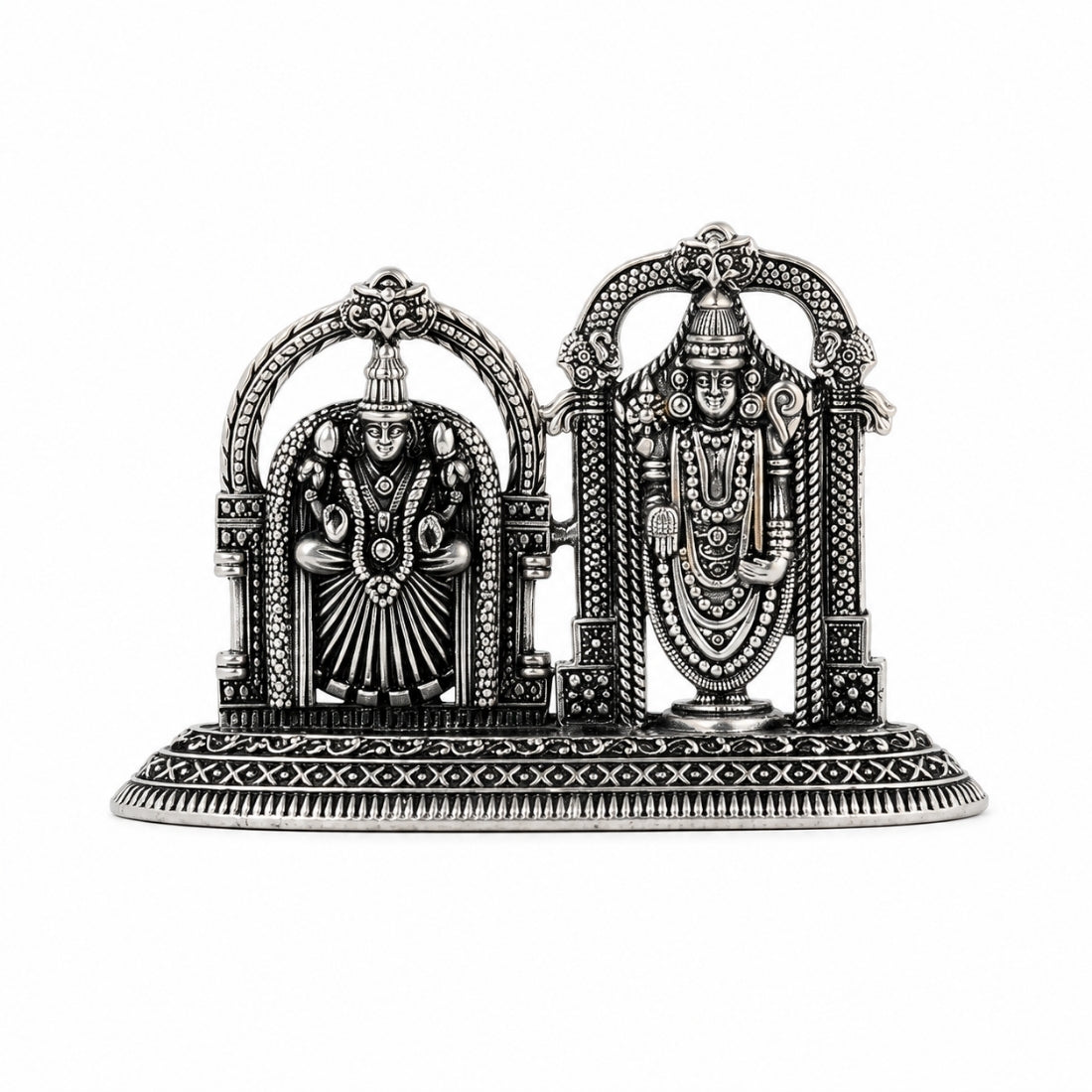 The Sri Srinivasa Padmavati Divya Darshan 925 Silver Idol